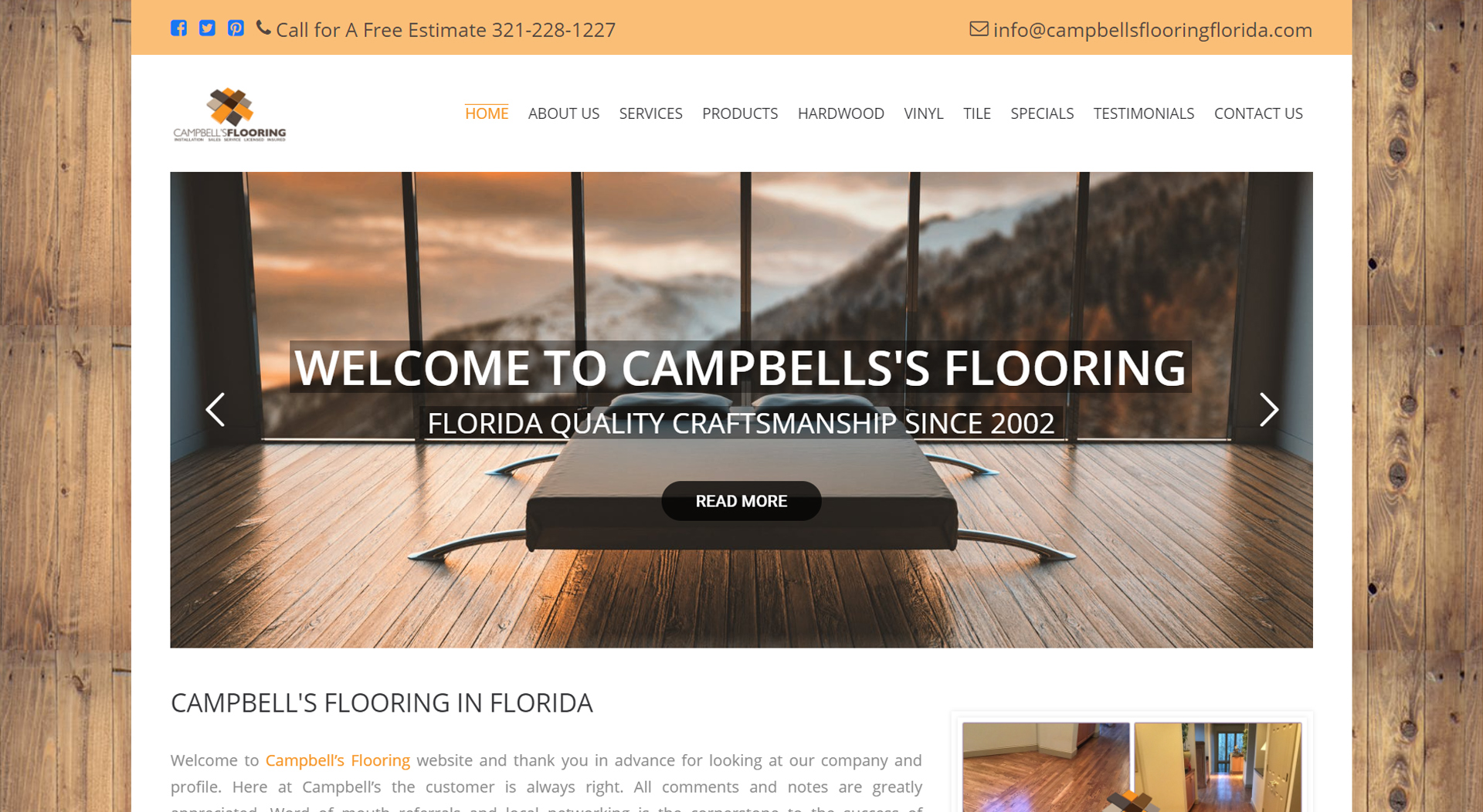 Campbell’s Flooring Home Page